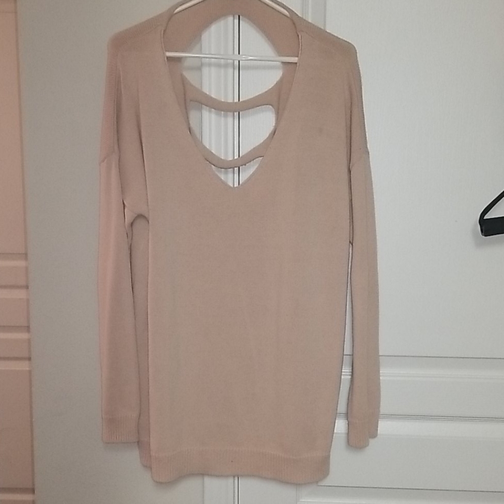Open back Oversized Sweater
